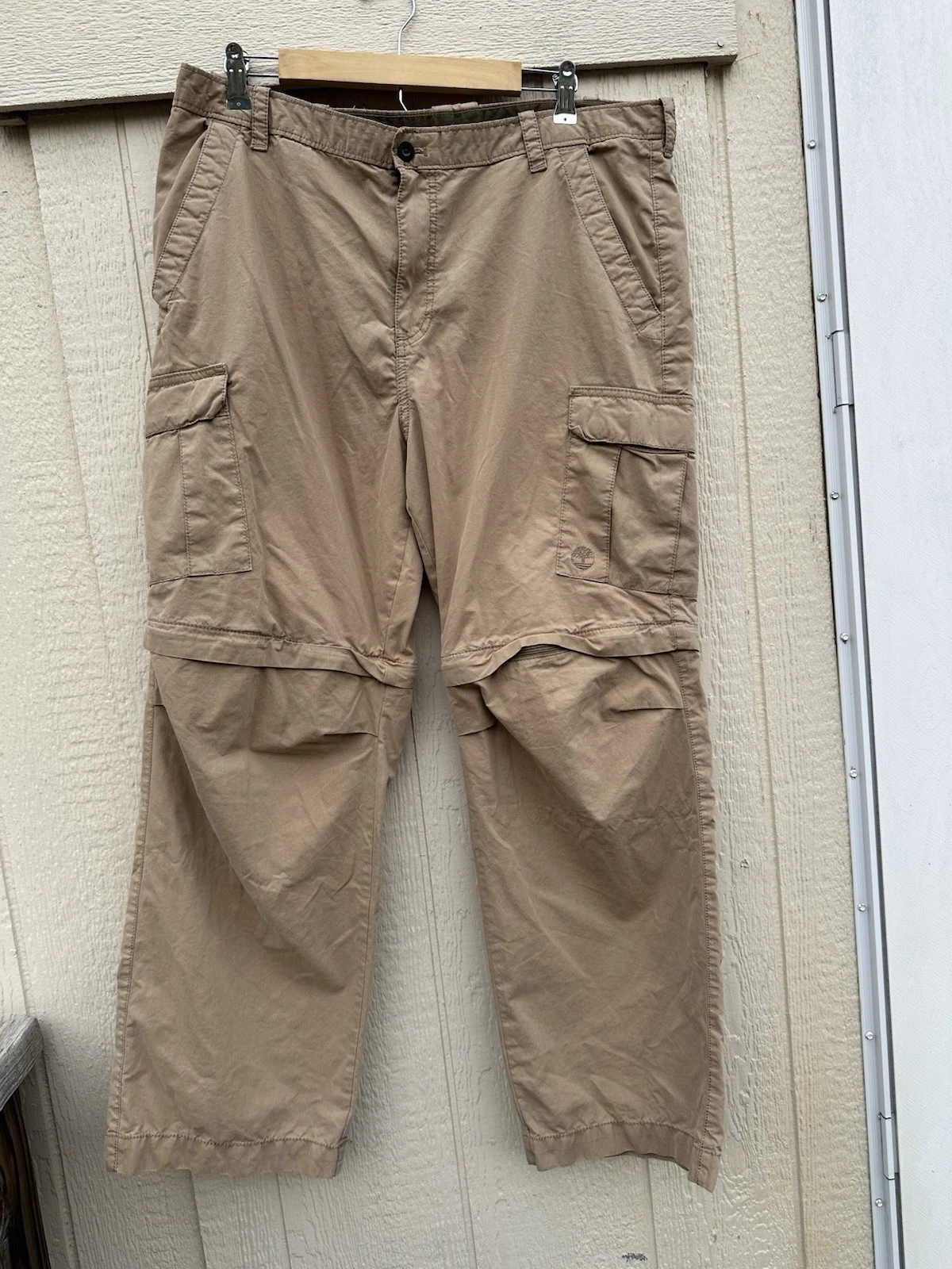 Timberland Men's Nylon Zip-Off Fly Fishing Pants Large (38X30 Brown.