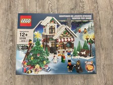 LEGO 10199 Negozio di Giocattoli Invernali Albero di Natale Pupazzo di Neve Mattone Luminoso Mini Figure Gatto