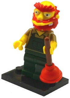 LEGO® Minifigura Colsim2-13 Groundskeeper Willie Simpsons Serie 2 Juego Completo - Imagen 1 de 1