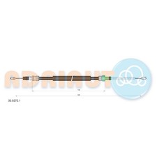 Handbremsseil hinten links für Opel Crossland P17 | 24027230