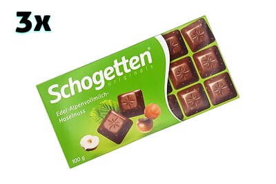 3x/7x SCHOGETTEN Alpine Milk & Hazelnuts   genuine   TRACKED SHIPPING