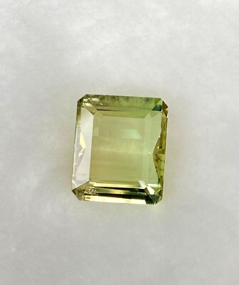 Natural Tourmaline Glassy Green rectangular cut 9.67cts.-Vibrant Bi Tourmaline