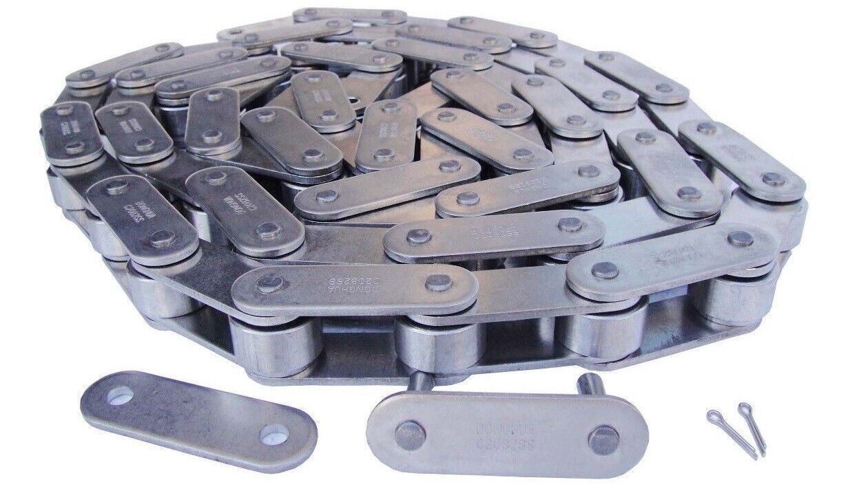 #C2082HSS Heavy Duty Stainless Steel Conveyor Chain 10 Feet + Connecting Link