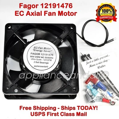 Fagor Commercial 12191476 Evaporator Fan, 5W, 90-240VAC, Ships TODAY!