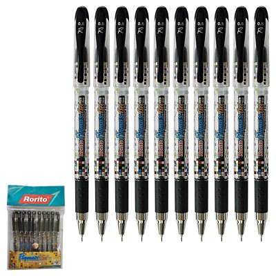 BLACK BLUE RED Gel Pens FLYMAX-II Fine Point Smooth Gel Pen