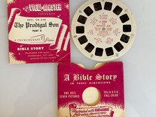 SAWYER'S VIEW-MASTER CHURCH-CRAFT BIBLE STORY REEL CH-55B, BOOKLET,SLEEVE