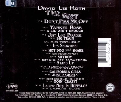 DAVID LEE ROTH - THE BEST [PA] NEW CD