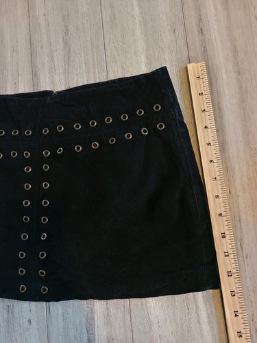Falda Corta Y2K FOREVER 21 Piel de Cerdo Mujer Remachada South Western Boho 27 - Imagen 2 de 7