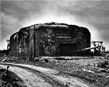 New 8x10 World War II Photo: Large German Gun Battery Silenced in France, 1944