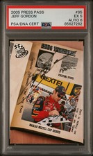 2005 Press Pass #95 Jeff Gordon PSA5/6 Certified Autograph NASCAR