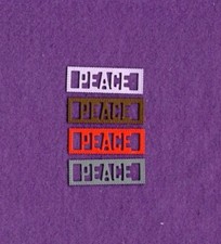 WORD SCALLOPED PEACE die cuts scrapbook cards