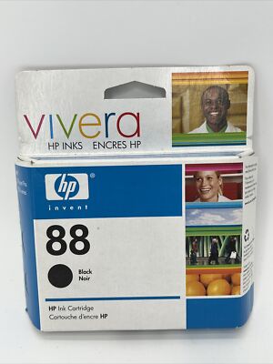 HP 88 Vivera Black Ink Cartridge Officejet Pro K550 EXPIRED 2009 NEW SEALED 