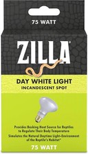 Zilla Day White Basking Spot Bulb 75W Reptile Terrarium Lamp Light