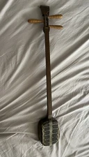 RARE Vintage Wooden Fingerboard Sanxian Chinese Three String Lute Shamisen