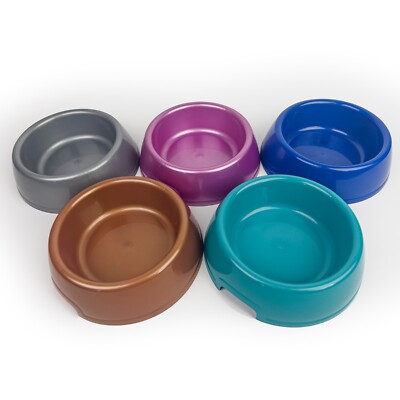 Dog Cat Pet Food Water Bowl Dish Small 5 colorful dish
