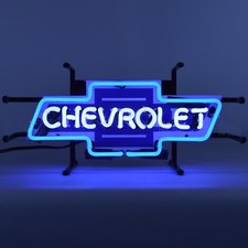 Chevrolet Bowtie Neon Sign Chevy Junior Neon Signs Car Truck Garage Man Cave