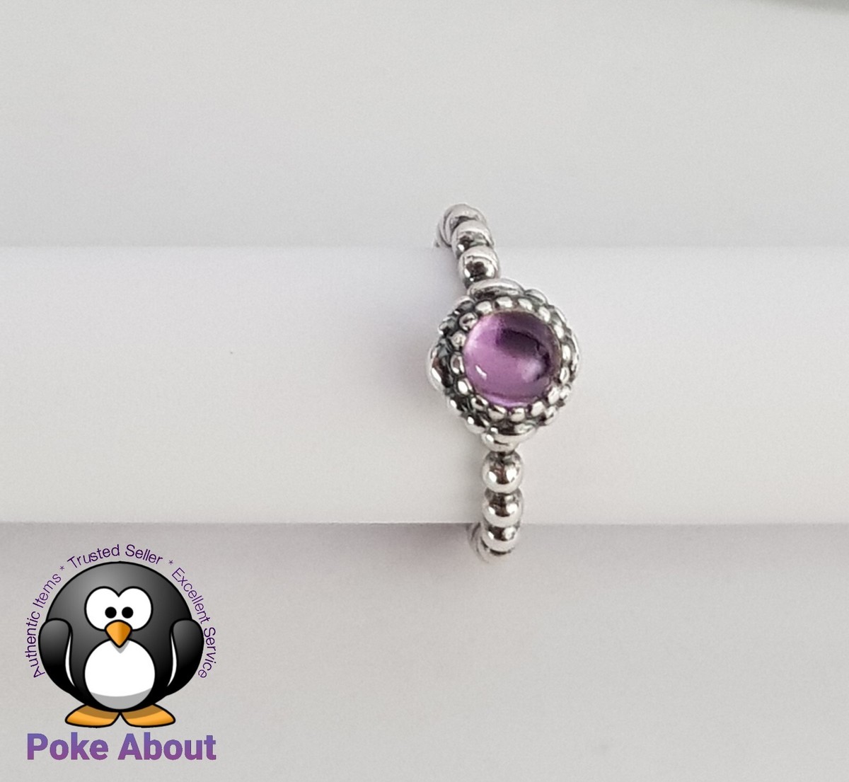 Pandora Purple Amethyst February Birthstone Ring 190854AM Birthday