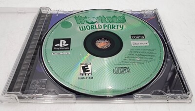 Worms World Party (Sony PlayStation 1 PS1, 2002) Black Label