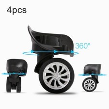 4pcs Luggage Suitcase Wheels Swivel Universal Trolley Replacement 360  Rotation
