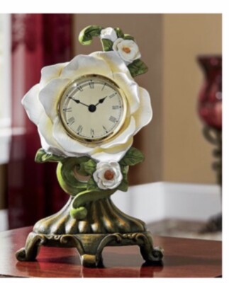 Unique Magnolia Flower in full bloom,Table Clock