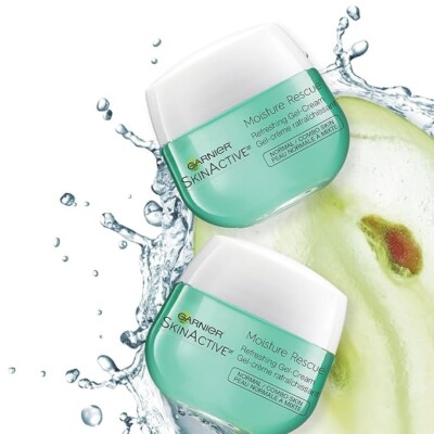 2 Pack Garnier SkinActive Moisture Rescue Refreshing Gel-Cream Oil-Free 1.7 OZ