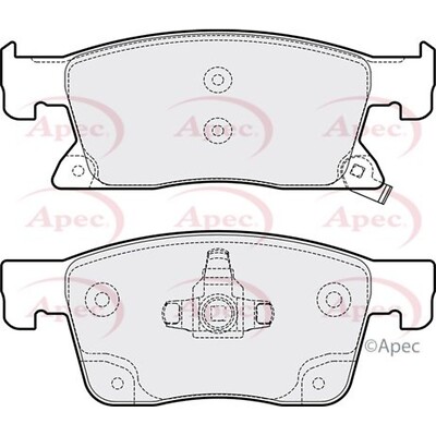 Apec Brake Pads With Retaining Spring PAD2101 - OE Specification & Quality
