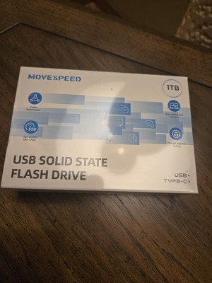 MOVE SPEED 1TB Flash Drive 1000MB/s Read Write Speed,USB 3.2 Gen2+Type C Dual...