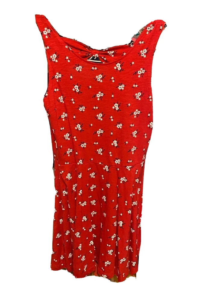 Cherokee size 10/12 girls red print sleeveless dress - Image 2 of 4
