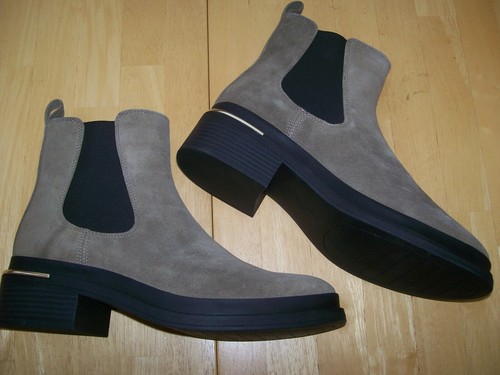 New in Box Kenneth Cole Levon 2.0 Welt Chelsea Dark Taupe Suede Ankle Boots 8.5 - Picture 12 of 14