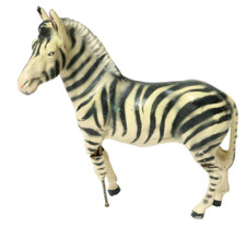 Alte Elastolin / Lineol ? Masse Tier Figur Massetiere Massefiguren Zebra 10 cm