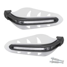 2pcs Motociclo Paramano Manubrio moto da 7/8'' Paramani con/Luci di marcia a LED