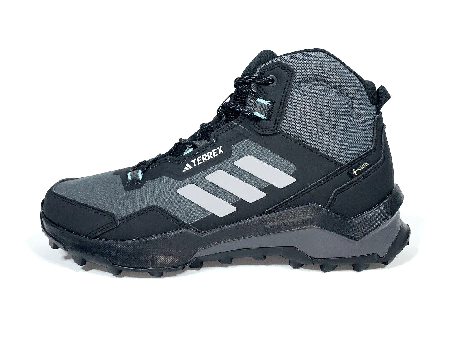 adidas Terrex AX4 Mid Gore Tex Hiking Shoes Gray Black HQ1049 Women 11.5/ Men 10