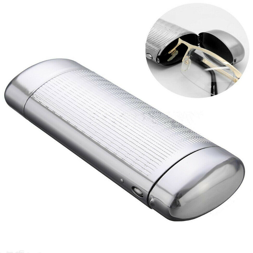 Silver Hard Metal Glasses Case Storage Aluminum Sunglasses Case