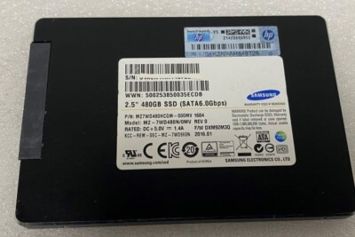 Samsung MZ-7WD480N/0MV 480GB 2.5'' SATA 6GB/s SSD 100% Health