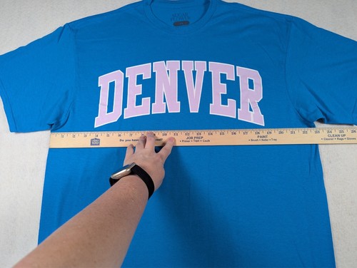 Sugar Flower - Juniors Tee Shirt - Blue Denver Graphic - Size: 1x - Picture 7 of 12