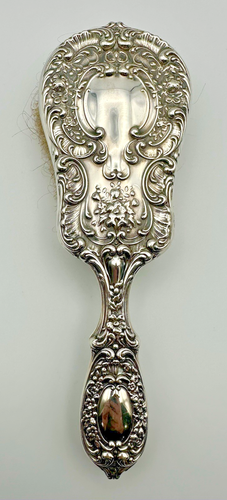 GORHAM STERLING SILVER 3 PIECE DRESSER SET- BUTTERCUP 23 MIRROR - BRUSH - COMB - Picture 9 of 17