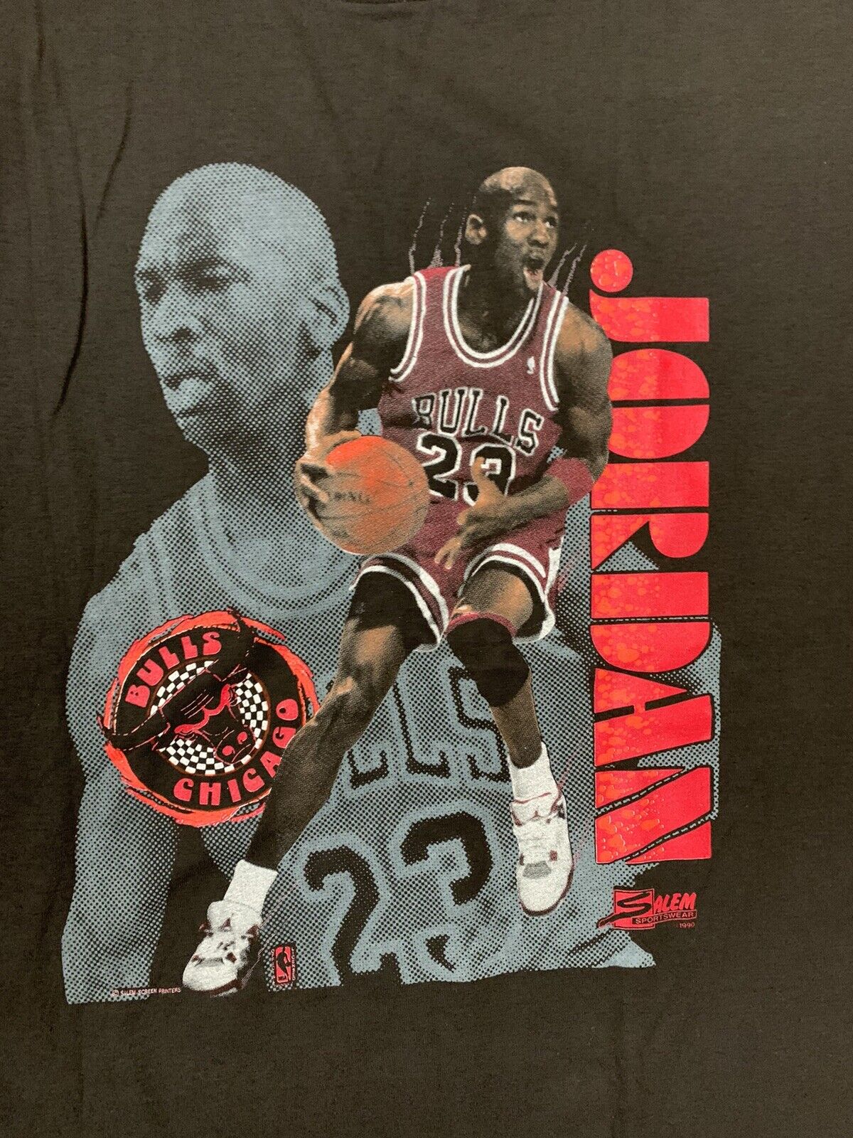 Vintage 90s Chicago Bulls Michael Jordan T-Shirt … - image 1