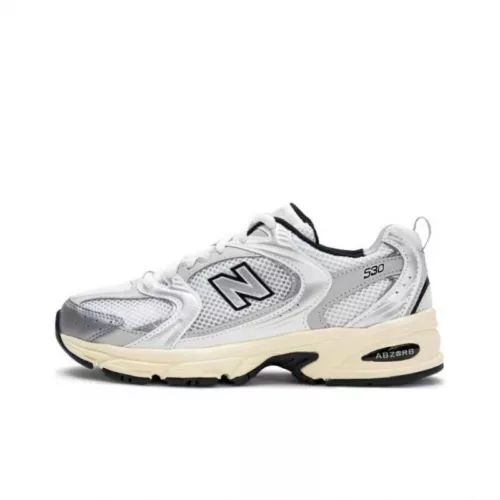 Sneakers NB 530 bianche argento sportive casual mesh morbide moda UK*-* - Foto 22 di 30