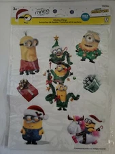 Merry Minion Mischief Christmas Window Clings Despicable Me by Gemmy.  #2127461