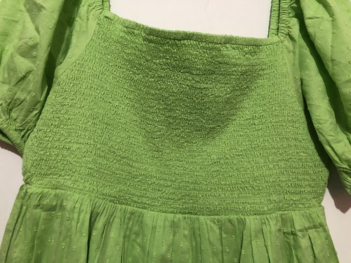 Nobody’s Child Green Puff Sleeve Tallulah Woven Midi Dress UK 16 £79 - Picture 7 of 17