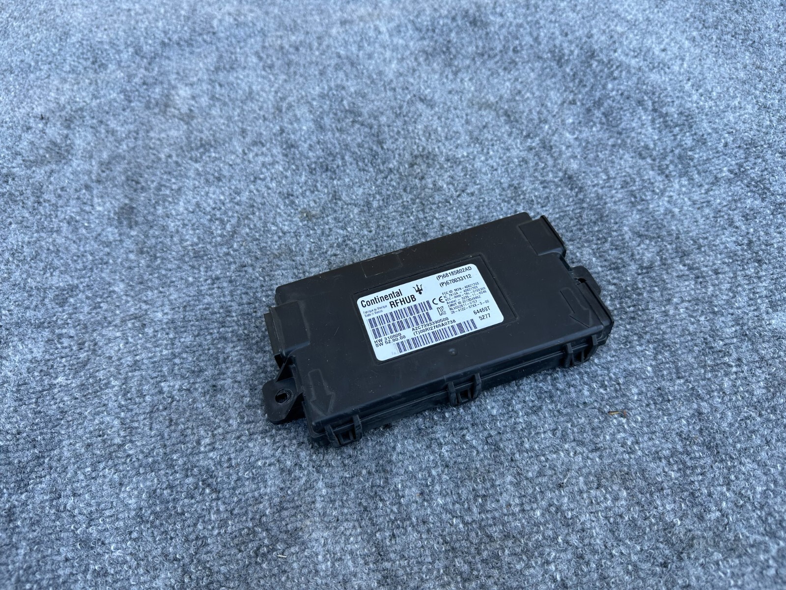 PASSIVE KEYLESS ENTRY CONTROL MODULE ASSEMBLY OEM 74K 14-20 MASERATI GHIBLI Q4
