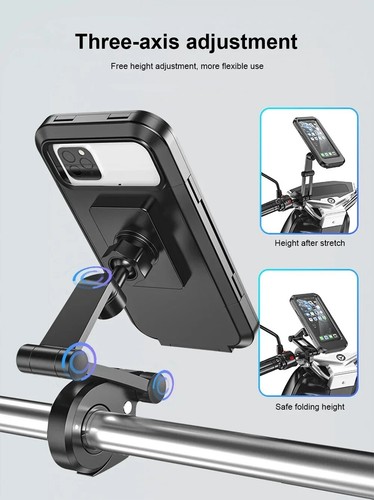Funda de montaje para teléfono de motocicleta para teléfono de bicicleta para motocicleta scooter impermeable - Imagen 5 de 21