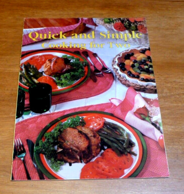 Landoll's Quick and Simple Cooking For Two Vintage Recipe Cook Book 1985 *VGC