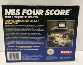 NES FOUR SCORE NINTENDO EUROPE MATTEL ITA BOXED NES PAL VINTAGE 1985 NEVER USED