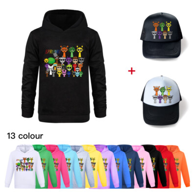 Kids Sprunki Hoody Hoodie Pullover Sweatshirt Jumper Cap Fall