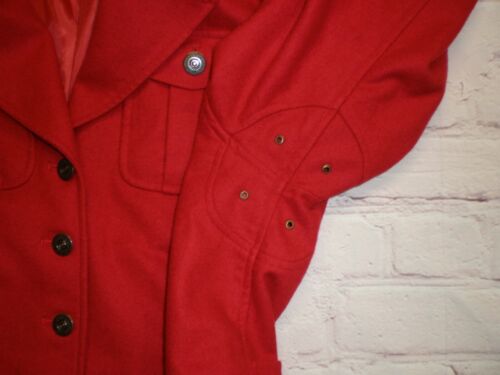 Liz Wear Womens Red 4 Button Vented Underarms Size Petite Medium Jacket Blazer - Picture 3 of 10