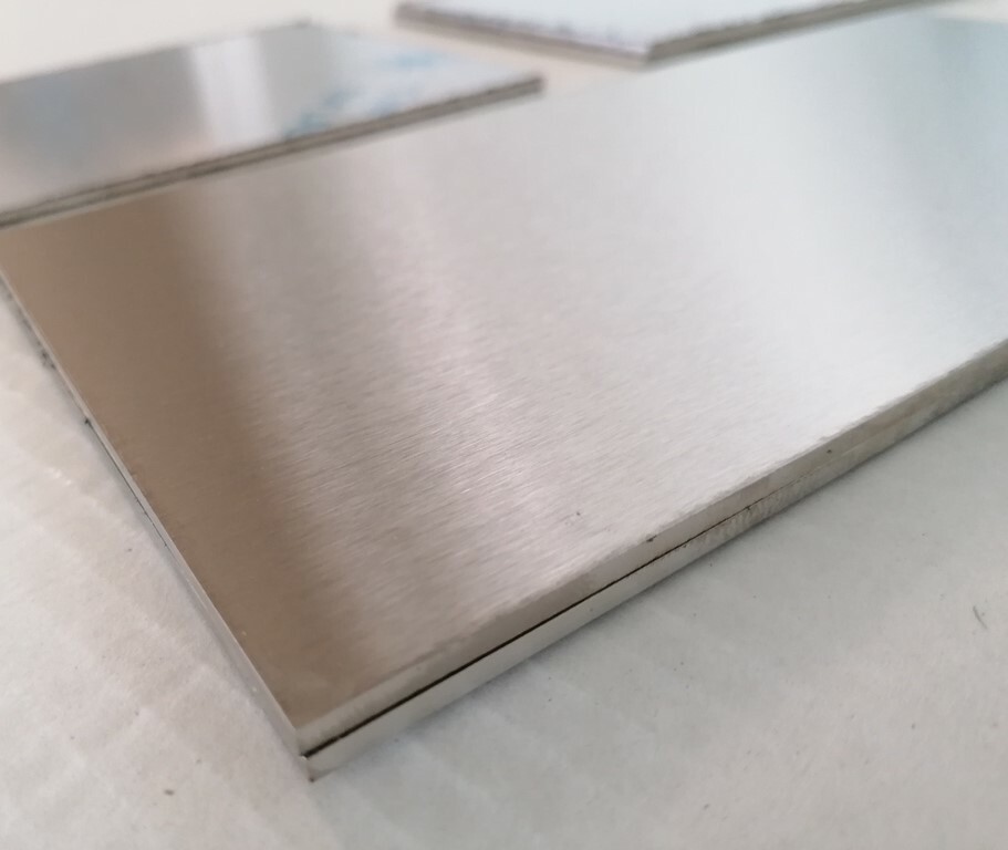 Edelstahlblech 0,5mm 1mm 1,5mm 2mm Gebürstet Zuschntt Platte