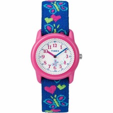 Timex T89001, Kid's Time Machines Elastic Watch, Butterfly, Time Teacher, NEW