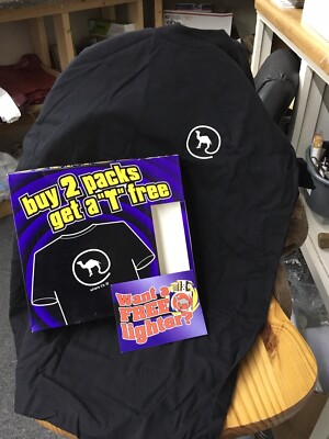 VINTAGE Joe Camel Shirt Unisex XL Black 1997 Where Its At @ w/ Promo Box Casual
