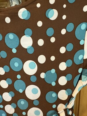 Limited Too Girls Brown And Blue Polka Dot Dress Size 10 NWT | eBay